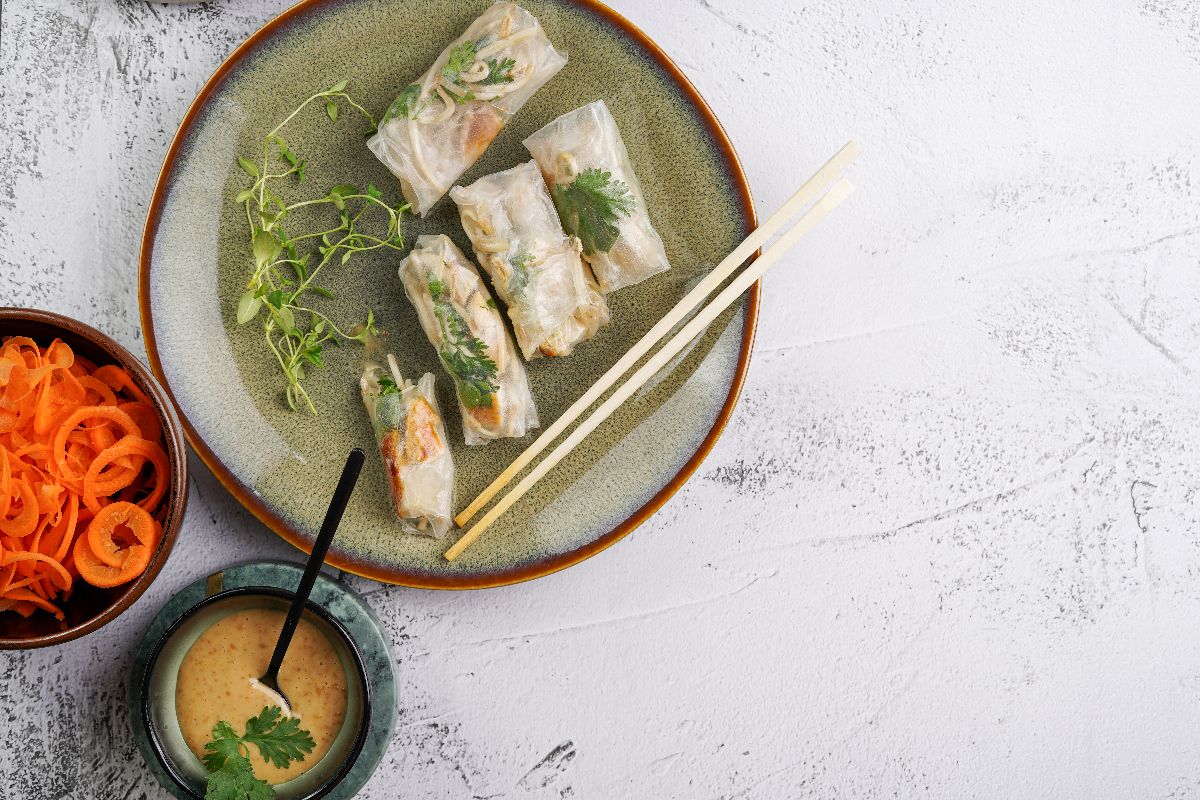 Summer rolls with sirloin - Eisberg