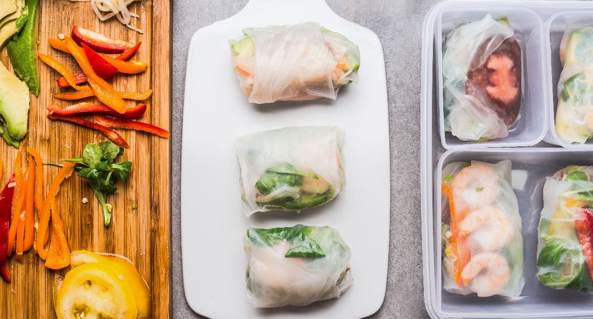 Salad roulades in Italian style - Eisberg