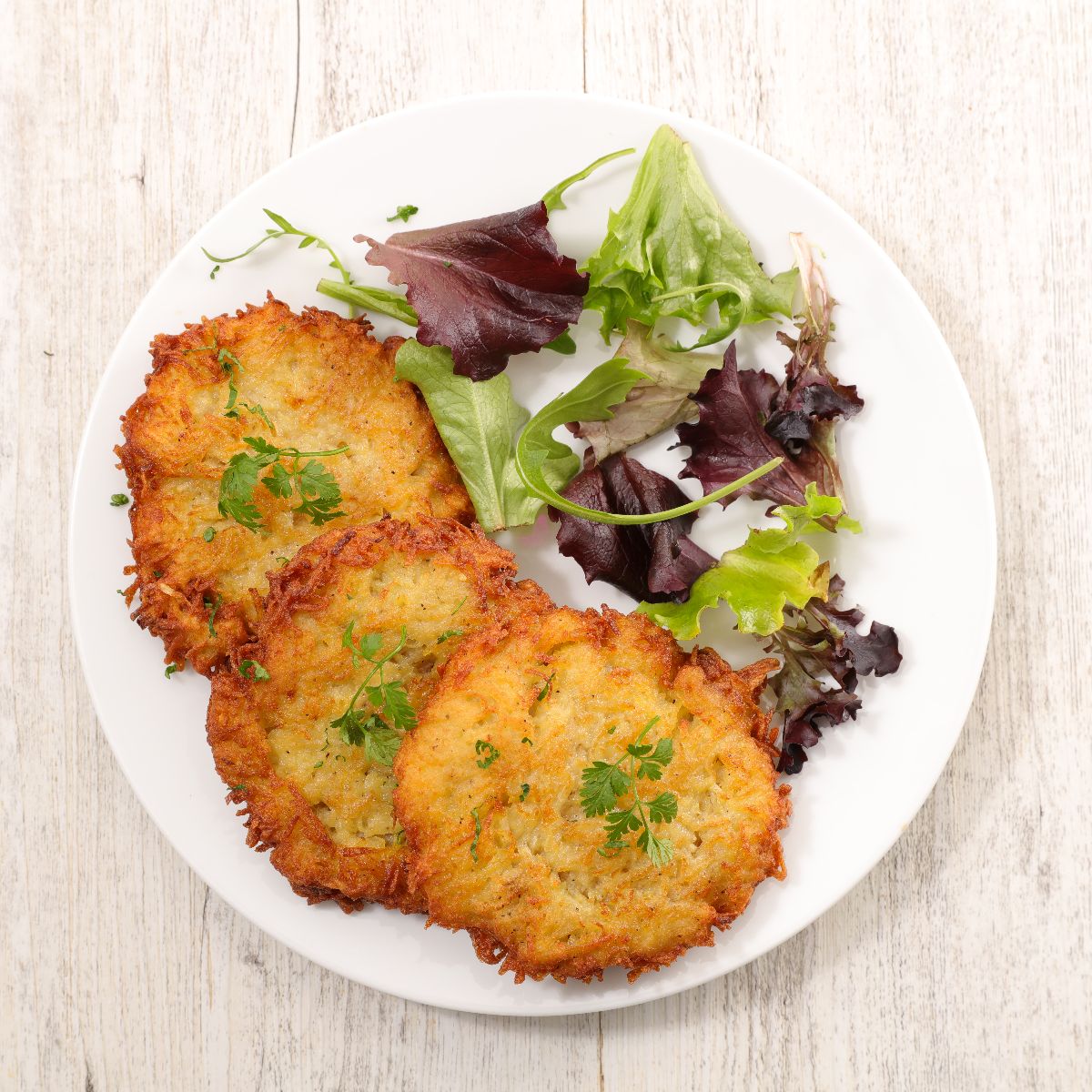 Ricotta crisp with fresh salad - Eisberg